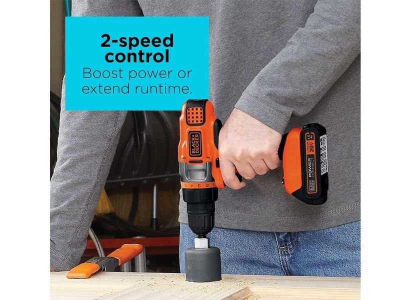 Two-Speed Gearbox Is One of Its Best Features. The two-speed transmission is one of the most important differences between the LDX220SB and more basic cordless drills.