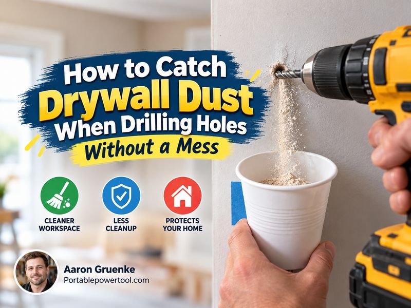 Use a Paper or Plastic Cup as a Drill Dust Catcher