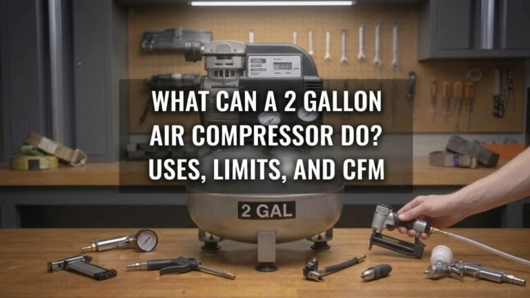 What Can a 2 Gallon Air Compressor Do? Uses, Limits, and CFM