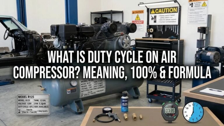 What Is Duty Cycle on Air Compressor? Meaning, 100% & Formula