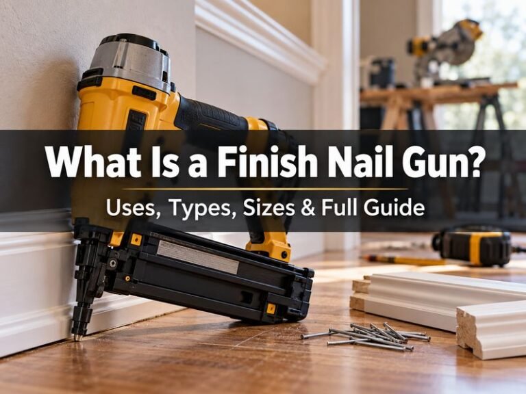 What Is a Finish Nail Gun? Uses, Types, Sizes, and Full Guide