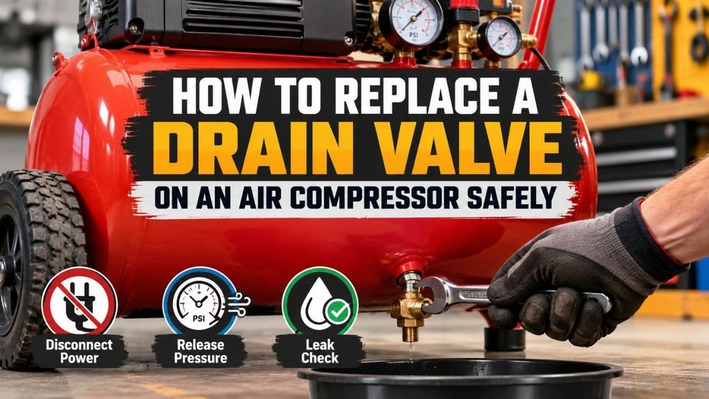 How to Replace a Drain Valve on an Air Compressor Safely