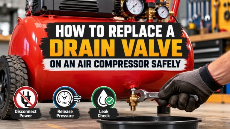 How to Replace a Drain Valve on an Air Compressor Safely