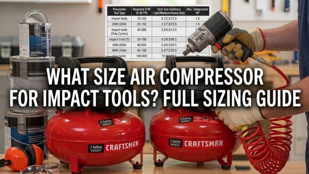 What Size Air Compressor for Impact Tools? Full Sizing Guide
