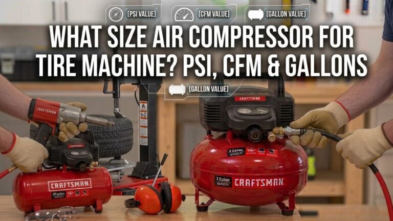 What Size Air Compressor for Tire Machine? PSI, CFM & Gallons