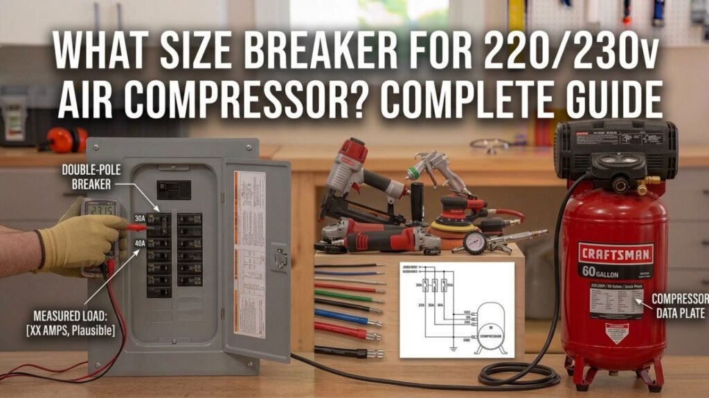 What Size Breaker for 220/230v Air Compressor? Complete Guide