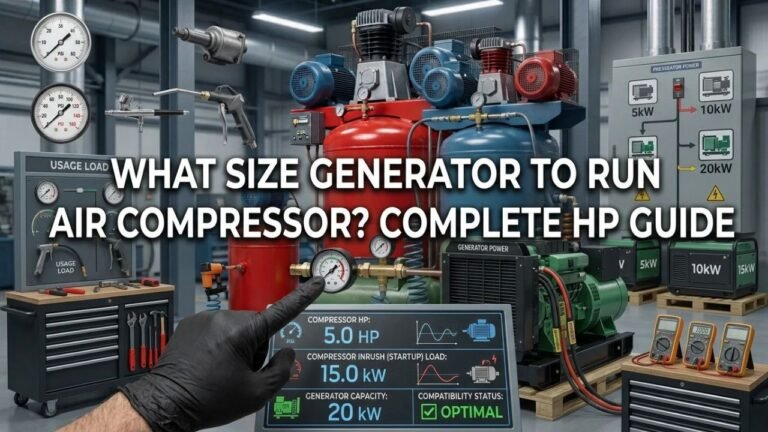 What Size Generator to Run a Air Compressor? Complete HP Guide