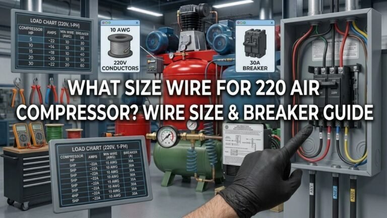 What Size Wire for 220 Air Compressor? Wire Size & Breaker Guide
