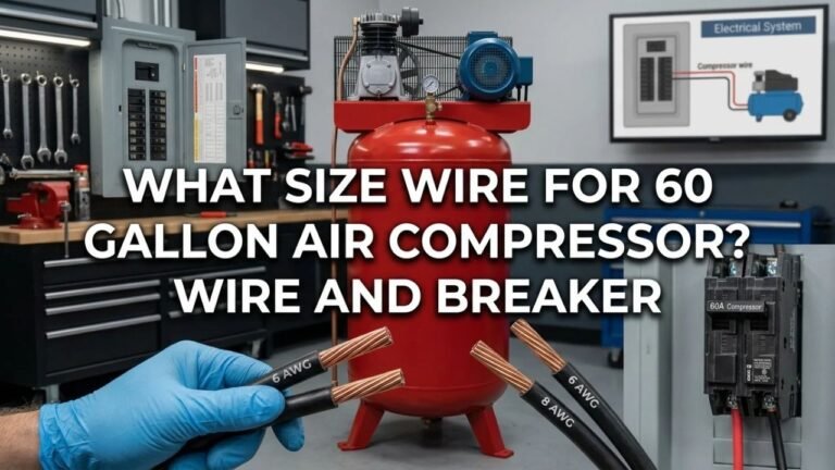 What Size Wire for 60 Gallon Air Compressor? Wire and Breaker