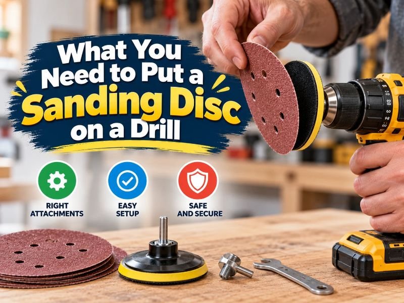 What You Need to Put a Sanding Disc on a Drill