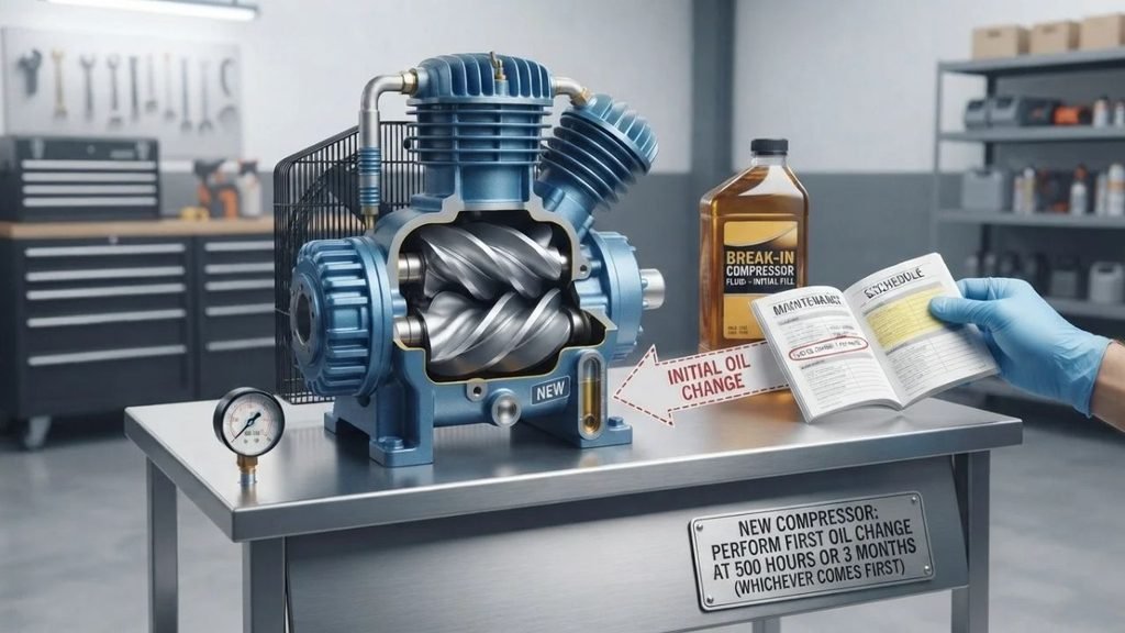 When Should You Change the Oil in a New Air Compressor?