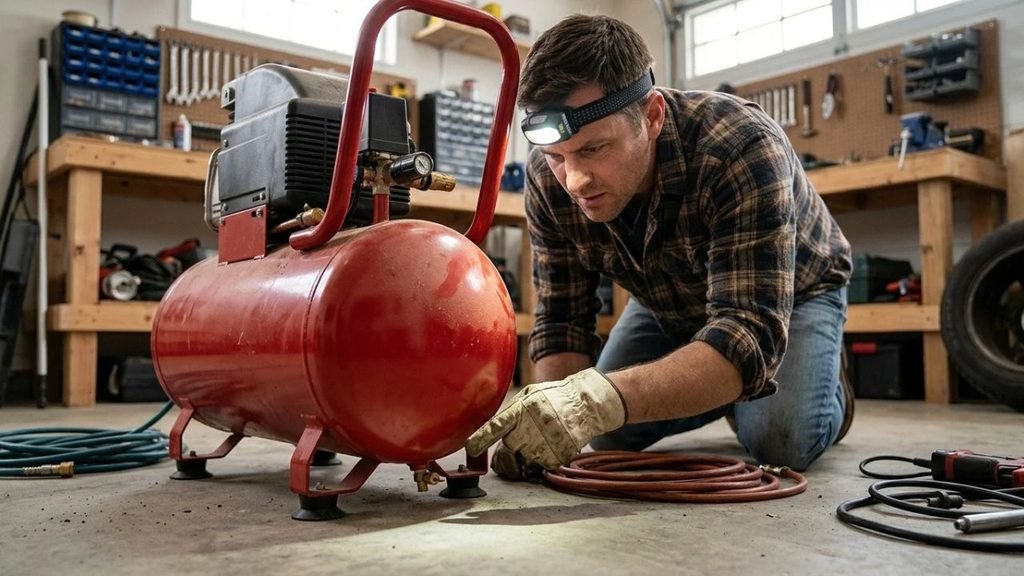 Where Is the Air Compressor Drain Valve?