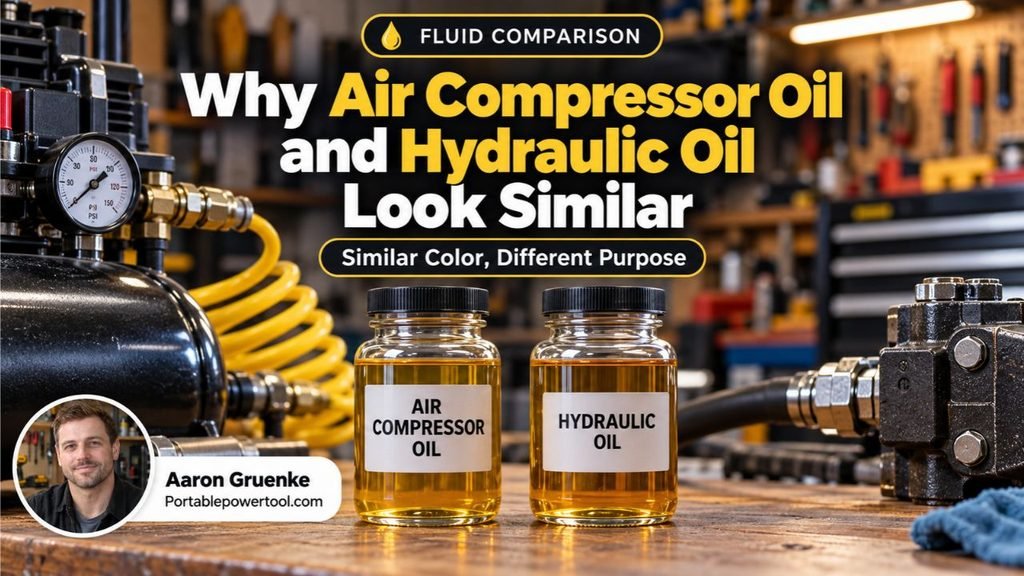 Why Air Compressor Oil and Hydraulic Oil Look Similar