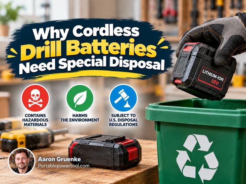 Why Cordless Drill Batteries Need Special Disposal