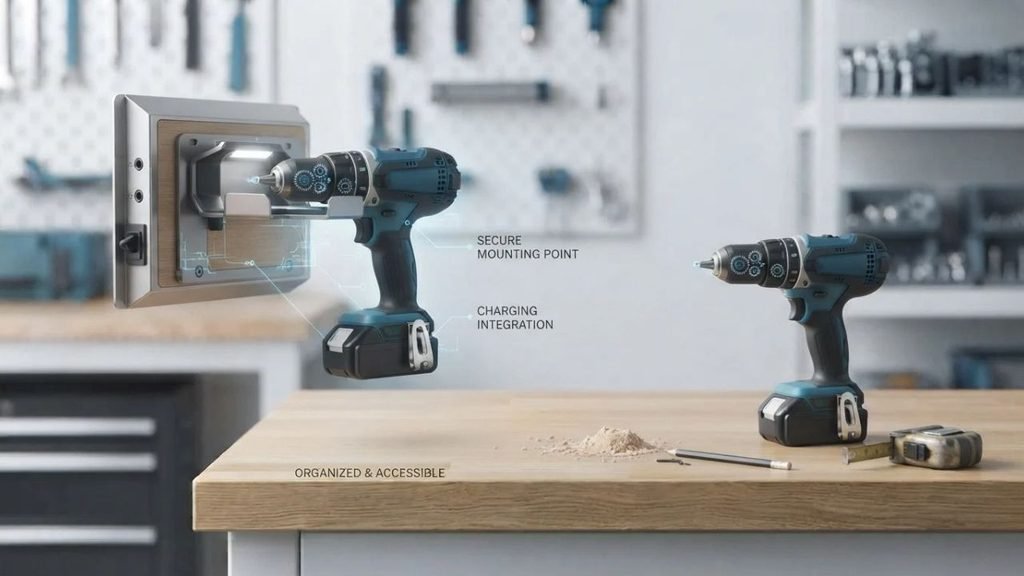 Why Hang Cordless Drills Instead of Storing Them on a Bench?