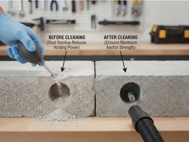 Why Should You Remove Dust From a Drill Hole?